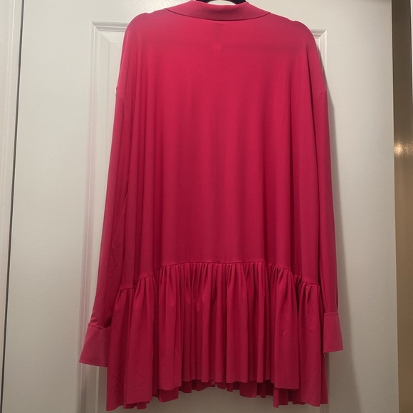 Norma Kamali Boyfriend Shirt Dress in Rose Medium - Picture 6 of 6